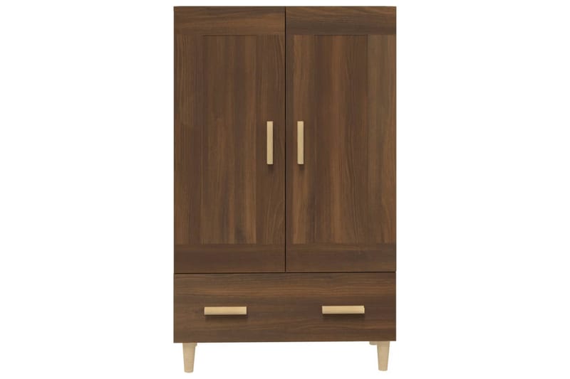 beBasic Skåp brun ek 70x31x115 cm konstruerat trä - Brown - Möbler - Bord & matgrupper - Avlastningsbord - Lampbord