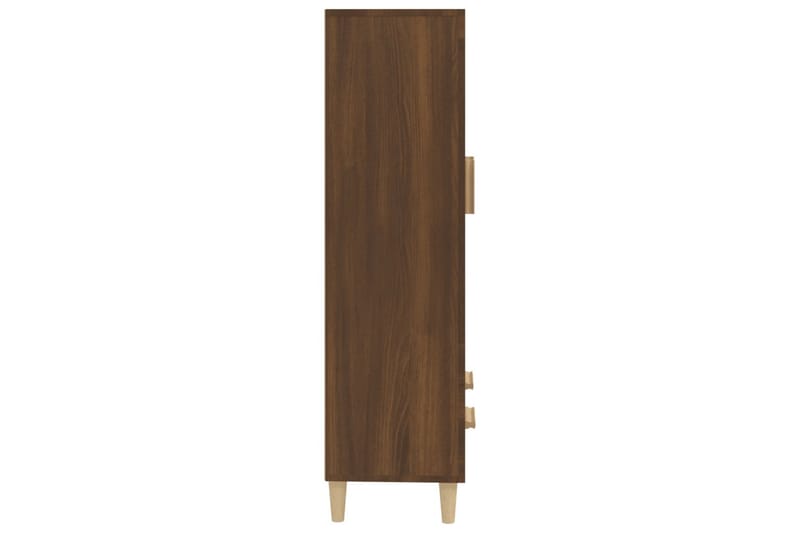 beBasic Skåp brun ek 70x31x115 cm konstruerat trä - Brown - Möbler - Bord & matgrupper - Avlastningsbord - Lampbord