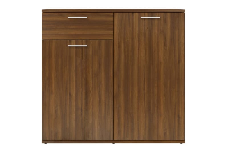 beBasic Skåp brun ek 80x36x75 cm konstruerat trä - Brown - Möbler - Bord & matgrupper - Avlastningsbord - Lampbord