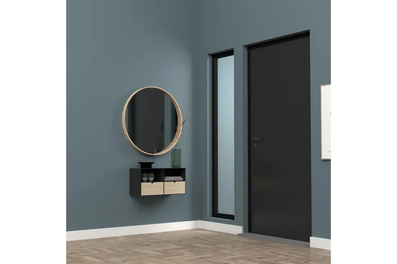 Belleuve Sängbord 25 cm - Svart - Möbler - Bord & matgrupper - Avlastningsbord - Sängbord & nattduksbord