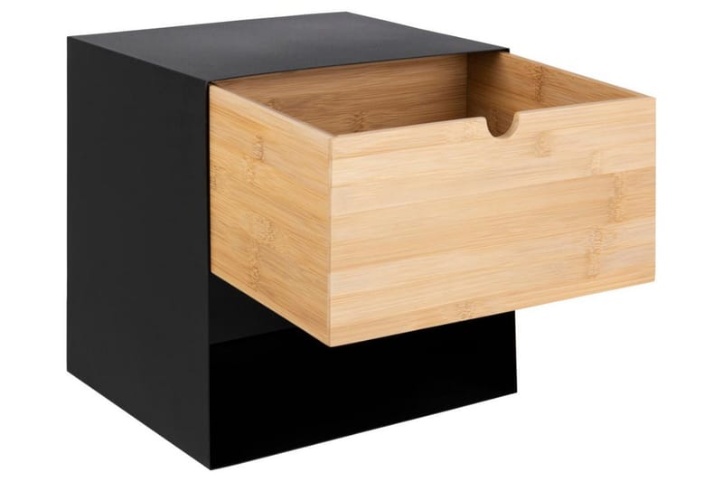 Belleuve Sängbord 25 cm - Svart - Möbler - Bord & matgrupper - Avlastningsbord - Sängbord & nattduksbord