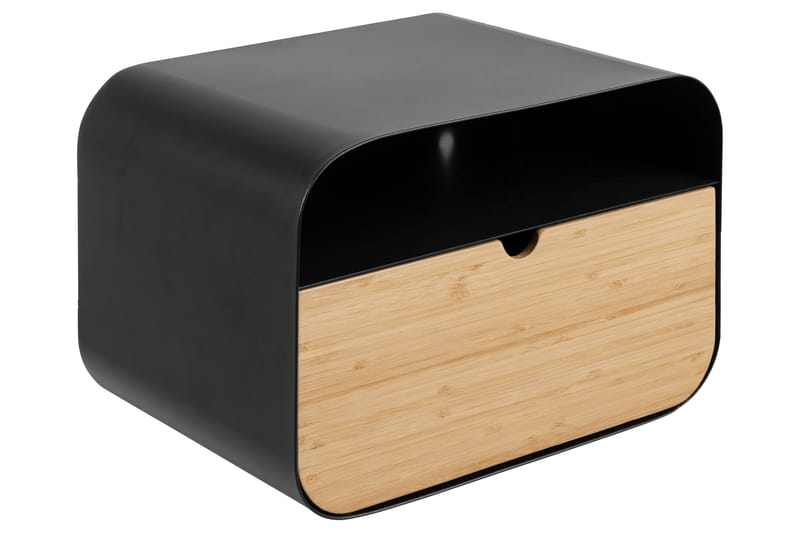 Belleuve Sängbord 25 cm - Svart - Sängbord & nattduksbord