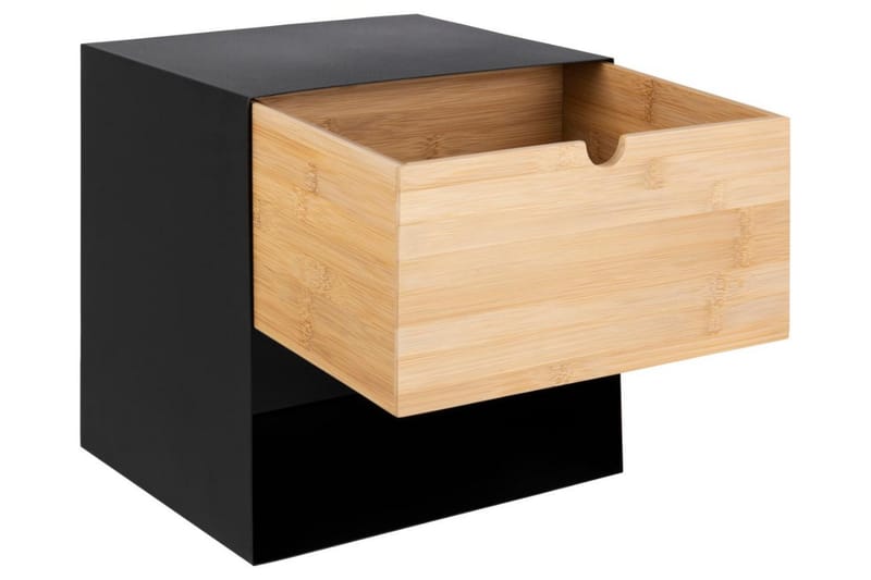 Belleuve Sängbord 25 cm - Svart - Möbler - Bord & matgrupper - Avlastningsbord - Sängbord & nattduksbord