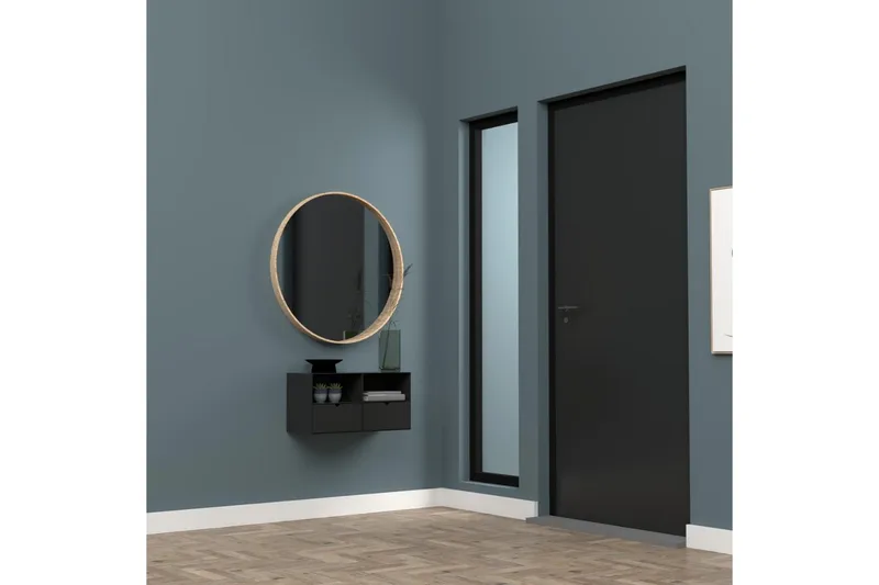 Belleuve Sängbord 25 cm - Svart - Möbler - Bord & matgrupper - Avlastningsbord - Sängbord & nattduksbord