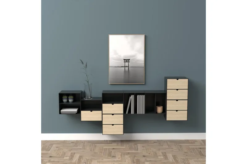 Belleuve Sängbord 25 cm - Svart - Möbler - Bord & matgrupper - Avlastningsbord - Sängbord & nattduksbord