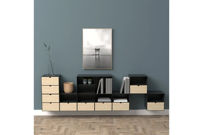 Belleuve Sängbord 25 cm - Svart - Möbler - Bord & matgrupper - Avlastningsbord - Sängbord & nattduksbord