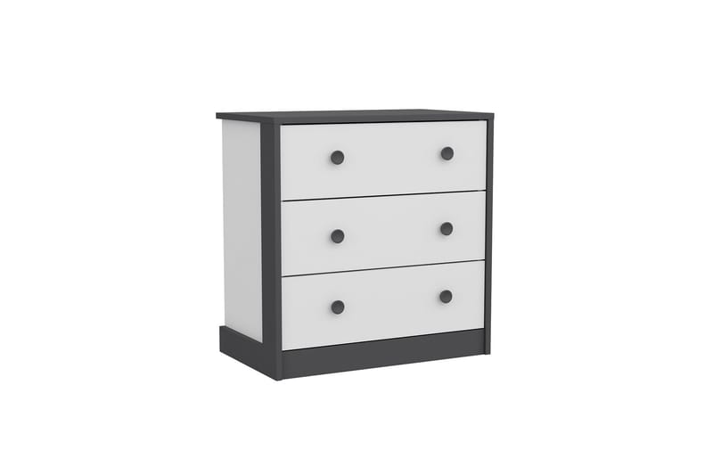 Berdez Konsollbord 72x74 cm Antracit/Vit - Hanah Home - Möbler - Bord & matgrupper - Avlastningsbord - Hallbord