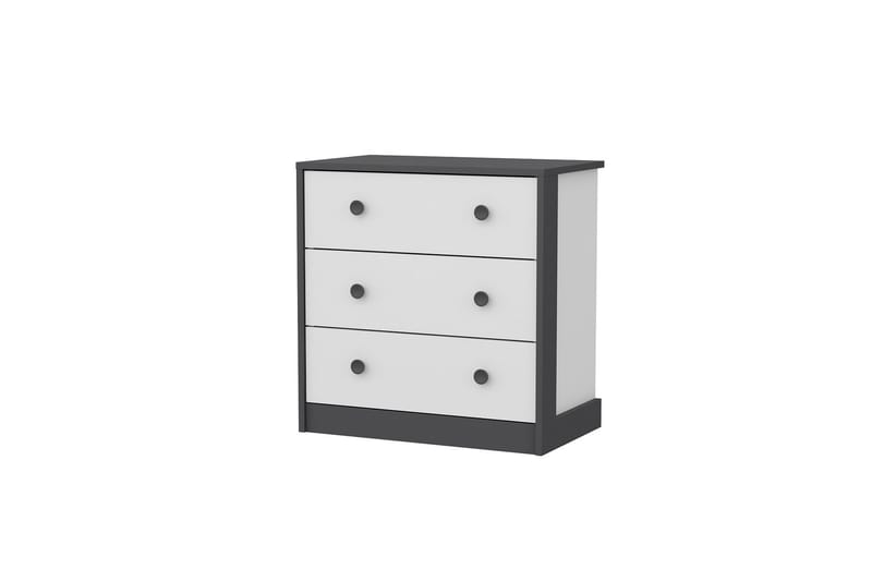 Berdez Konsollbord 72x74 cm Antracit/Vit - Hanah Home - Möbler - Bord & matgrupper - Avlastningsbord - Hallbord