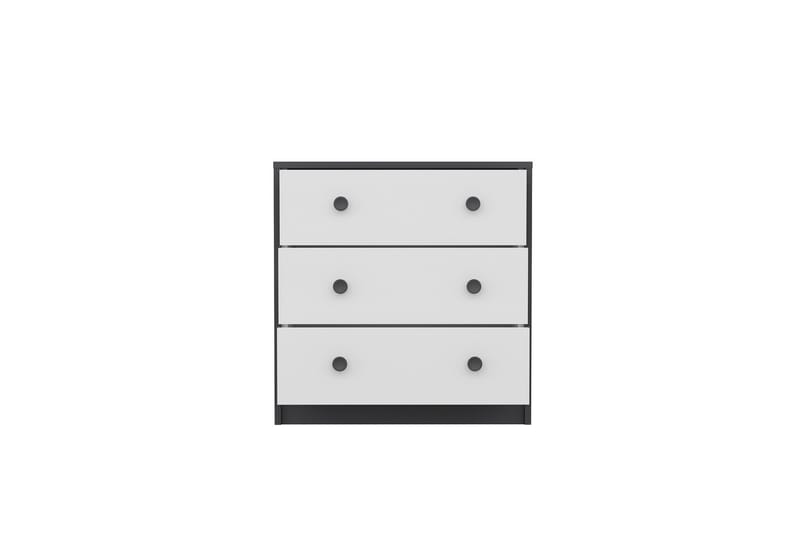Berdez Konsollbord 72x74 cm Antracit/Vit - Hanah Home - Möbler - Bord & matgrupper - Avlastningsbord - Hallbord