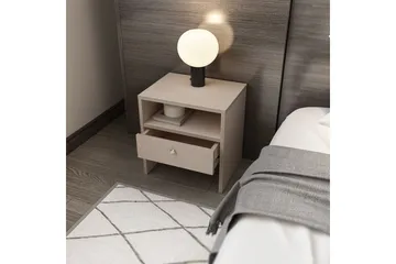 Berriaren Sängbord 45 cm - Beige - Möbler - Bord & matgrupper - Avlastningsbord - Sängbord & nattduksbord