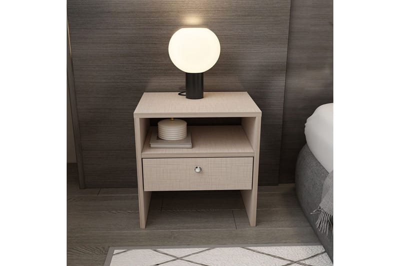 Berriaren Sängbord 45 cm - Beige - Möbler - Bord & matgrupper - Avlastningsbord - Sängbord & nattduksbord