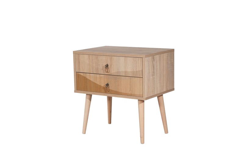 Bertoaria Sängbord 60x40 cm Brun - Hanah Home - Möbler - Bord & matgrupper - Avlastningsbord - Sängbord & nattduksbord