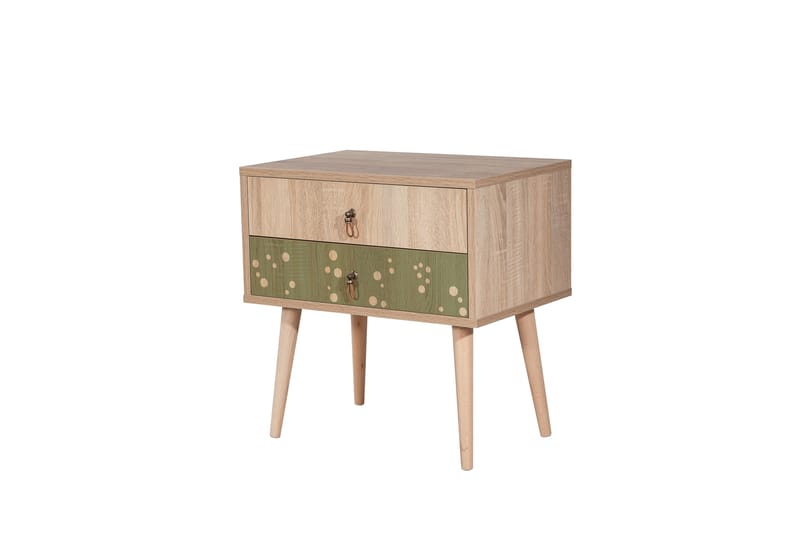 Bertoaria Sängbord 60x40 cm Brun - Hanah Home - Möbler - Bord & matgrupper - Avlastningsbord - Sängbord & nattduksbord