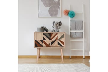 Bertoaria Sängbord 60x40 cm Brun - Hanah Home - Möbler - Bord & matgrupper - Avlastningsbord - Sängbord & nattduksbord