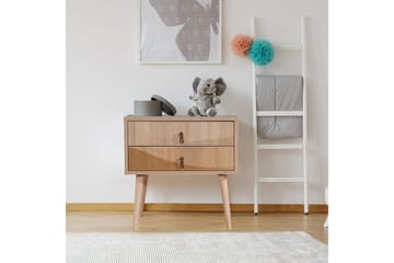 Bertoaria Sängbord 60x40 cm Brun - Hanah Home - Möbler - Bord & matgrupper - Avlastningsbord - Sängbord & nattduksbord