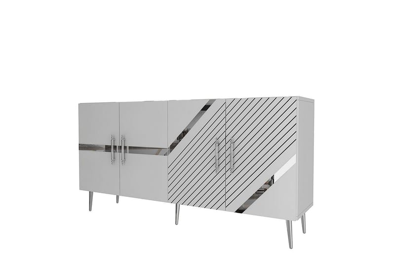Bielany Konsollbord 150 cm - Vit/Silver - Möbler - Bord & matgrupper - Avlastningsbord - Hallbord