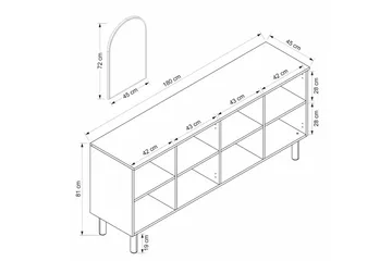 Bingdi Konsollbord 180 cm - Vit - Möbler - Bord & matgrupper - Avlastningsbord - Hallbord