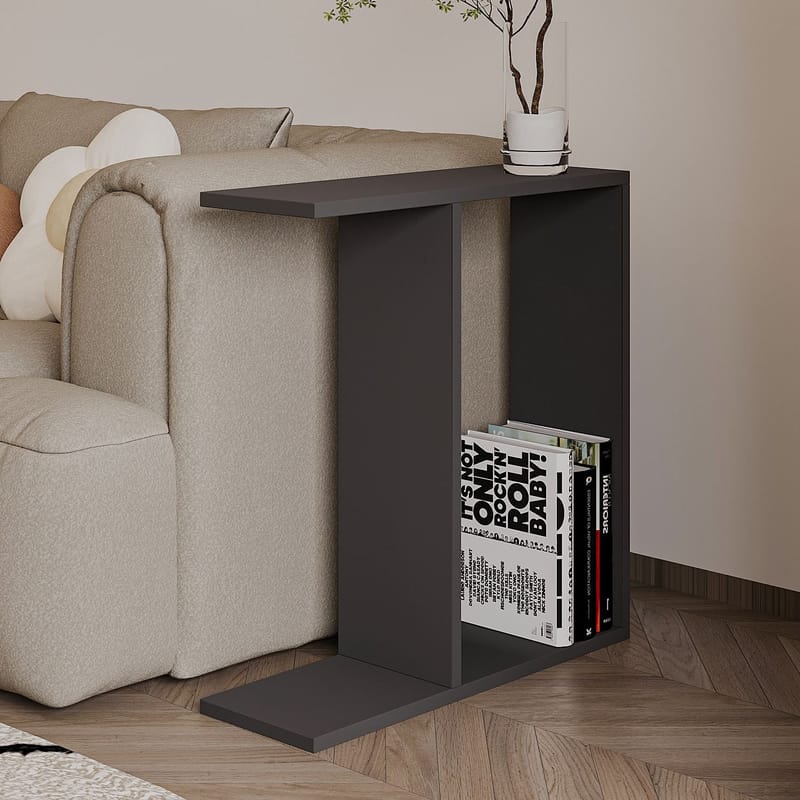 Bingdi Sidobord 60x60x60 cm - Antracit - Möbler - Bord & matgrupper - Avlastningsbord - Lampbord