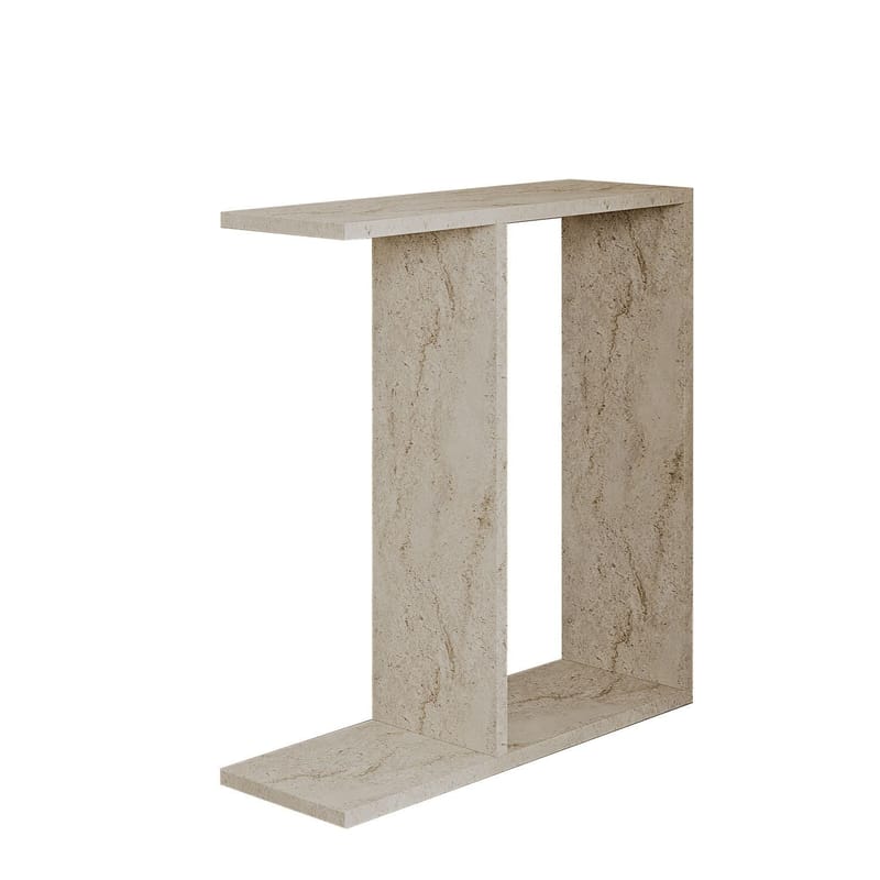 Bingdi Sidobord 60x60x60 cm - Travertin - Möbler - Bord & matgrupper - Avlastningsbord - Lampbord