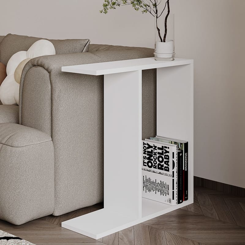 Bingdi Sidobord 60x60x60 cm - Vit - Möbler - Bord & matgrupper - Avlastningsbord - Lampbord