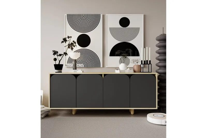 Bohem Konsollbord 180x150 cm - Brun/Antracit - Möbler - Bord & matgrupper - Avlastningsbord - Hallbord