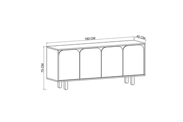 Bohem Konsollbord 180x180 cm - Brun - Möbler - Bord & matgrupper - Avlastningsbord - Hallbord