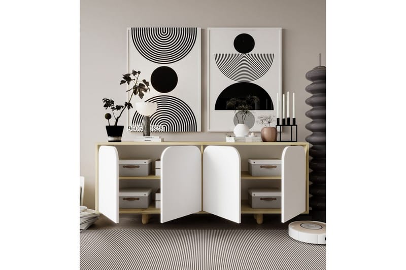 Bohem Konsollbord 180x180 cm - Brun/Vit - Möbler - Bord & matgrupper - Avlastningsbord - Hallbord