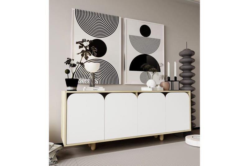 Bohem Konsollbord 180x180 cm - Brun/Vit - Möbler - Bord & matgrupper - Avlastningsbord - Hallbord