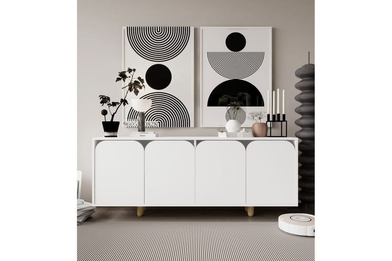 Bohem Konsollbord 180x180 cm - Vit - Möbler - Bord & matgrupper - Avlastningsbord - Hallbord