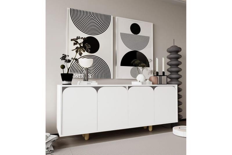 Bohem Konsollbord 180x180 cm - Vit - Möbler - Bord & matgrupper - Avlastningsbord - Hallbord