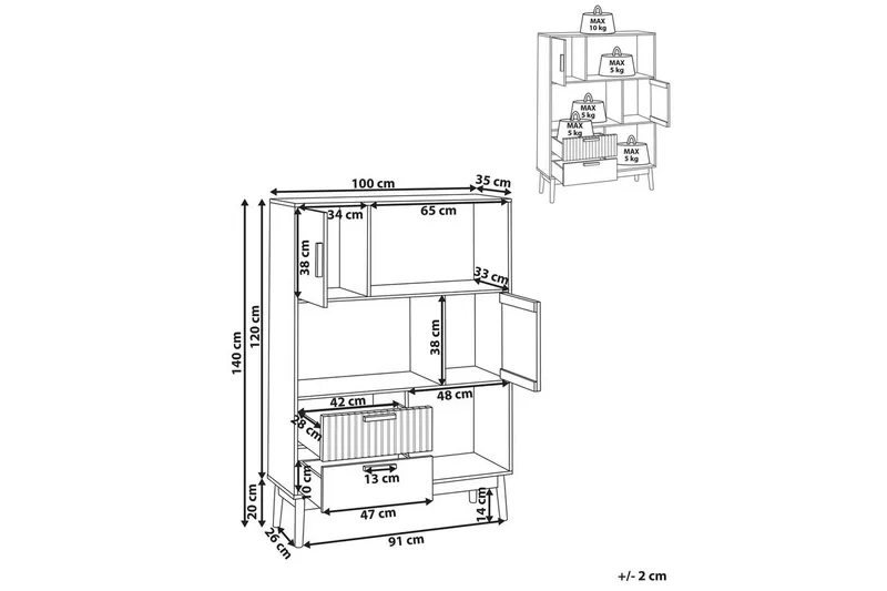 Bokhylla Lynwood - Förvaring - Hylla - Bokhylla