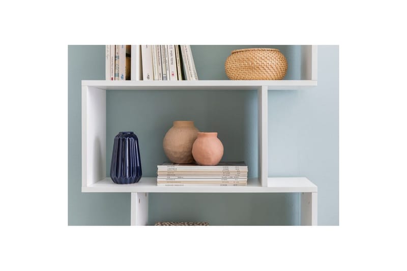 Bokhylla Wohnling Elegant med 6 förskjutna förvaringshyllor - Förvaring - Hylla - Bokhylla