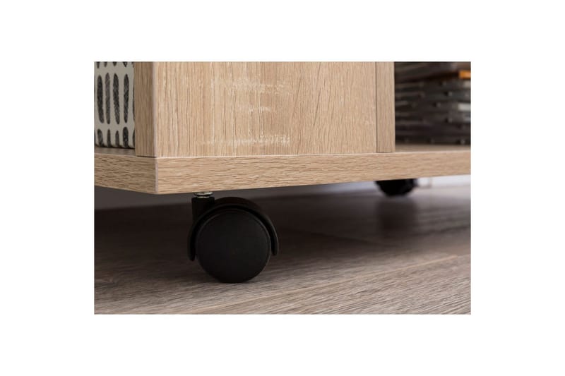 Bokhylla Wohnling mobil, modern och enkel med olika förvaringsfack Sonoma - Sonoma - Förvaring - Förvaringsmöbler - Byrå - Hurtsar