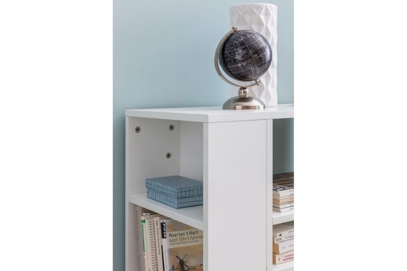 Bokhylla Wohnling mobil, modern och enkel med olika förvaringsfack Vit - Vit - Förvaring - Förvaringsmöbler - Byrå - Hurtsar