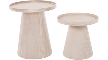 Bord Fjelln 45 cm (3-pack) - Ljus natur - Möbler - Bord & matgrupper - Avlastningsbord - Lampbord