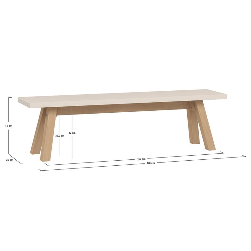Bord/Bänk 4 You Fresh - 170 cm - Möbler - Bord & matgrupper - Avlastningsbord - Blombord