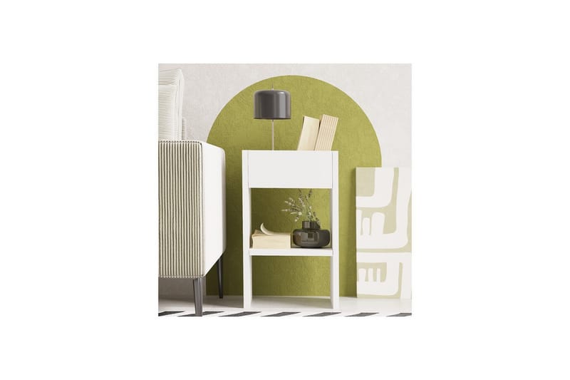 Brendale Sidobord 30 cm - Vit - Möbler - Bord & matgrupper - Avlastningsbord - Lampbord