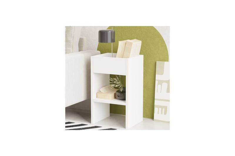 Brendale Sidobord 30 cm - Vit - Möbler - Bord & matgrupper - Avlastningsbord - Lampbord