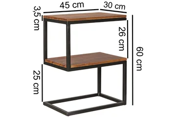 Aranza Sidobord 45 cm - Trä/natur - Möbler - Bord & matgrupper - Avlastningsbord - Brickbord & småbord