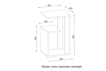 Asillane Sidobord Modern - Vit - Möbler - Bord & matgrupper - Avlastningsbord - Brickbord & småbord