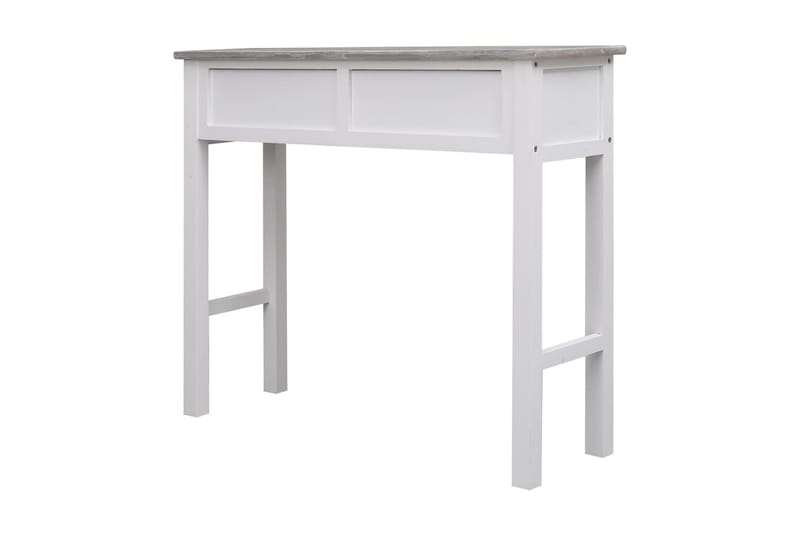 Avlastningsbord grå 90x30x77 cm trä - Grå - Lampbord - Brickbord & småbord