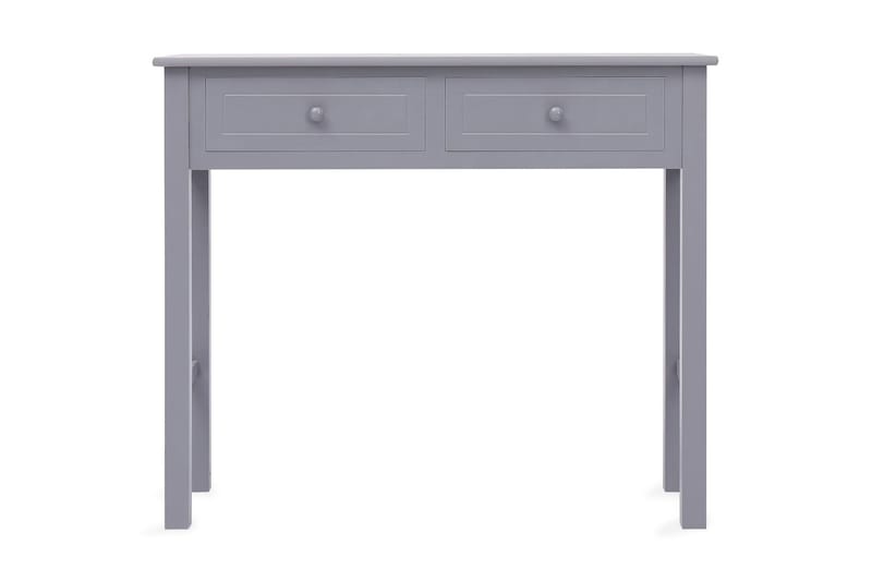 Avlastningsbord grå 90x30x77 cm trä - Grå - Lampbord - Brickbord & småbord