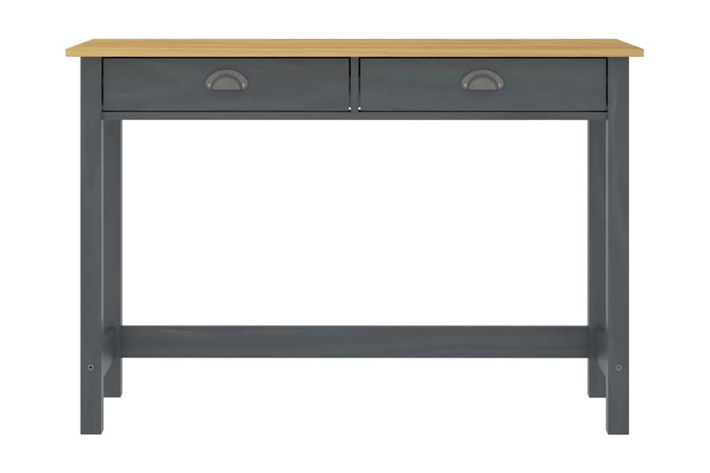 Avlastningsbord Hill Range 2 lådor 110x45x74 cm massiv furu - Grå - Möbler - Bord & matgrupper - Avlastningsbord - Brickbord & småbord