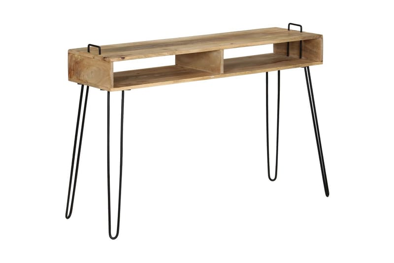 Avlastningsbord mangoträ 115x35x76 cm - Brun - Lampbord - Brickbord & småbord