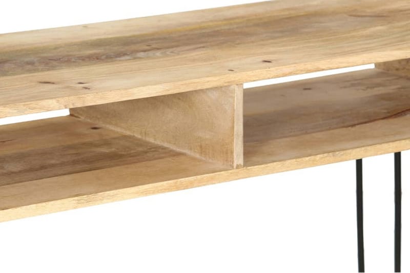 Avlastningsbord mangoträ 115x35x76 cm - Brun - Lampbord - Brickbord & småbord