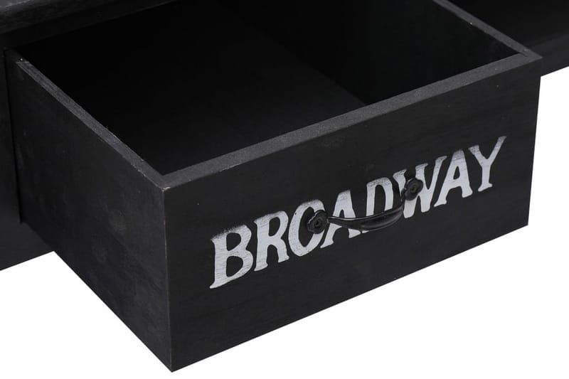 Avlastningsbord svart 110x45x76 cm trä - Svart - Möbler - Bord & matgrupper - Avlastningsbord - Brickbord & småbord
