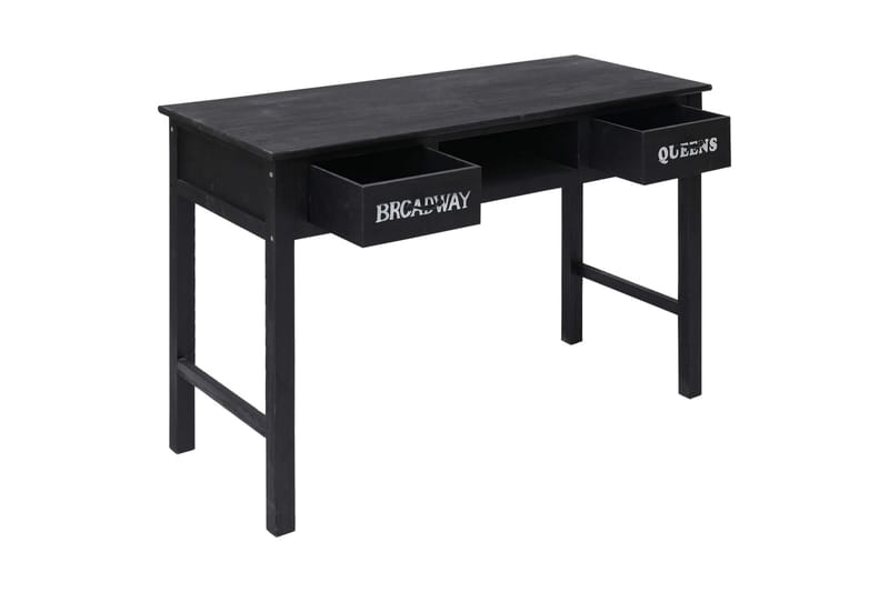 Avlastningsbord svart 110x45x76 cm trä - Svart - Möbler - Bord & matgrupper - Avlastningsbord - Brickbord & småbord