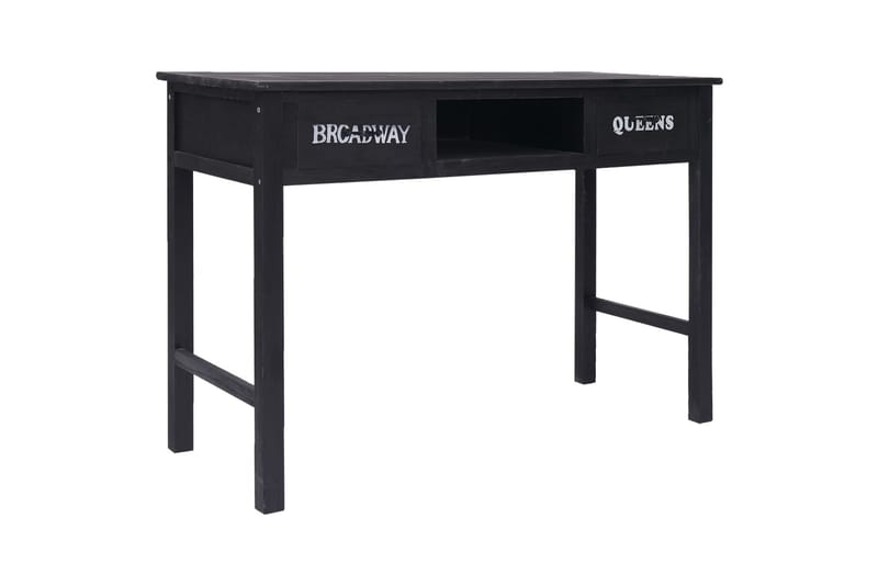 Avlastningsbord svart 110x45x76 cm trä - Svart - Möbler - Bord & matgrupper - Avlastningsbord - Brickbord & småbord