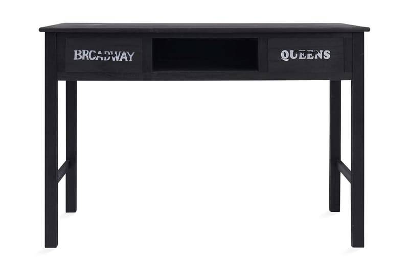 Avlastningsbord svart 110x45x76 cm trä - Svart - Möbler - Bord & matgrupper - Avlastningsbord - Brickbord & småbord