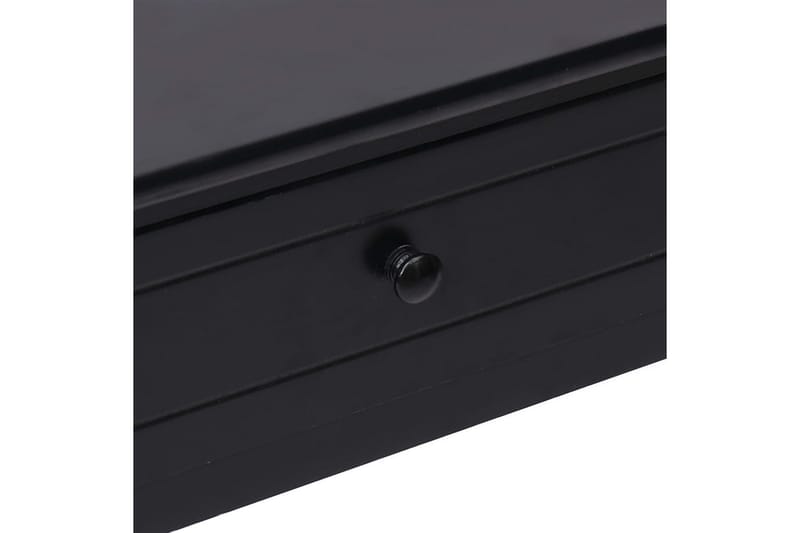 Avlastningsbord svart 90x30x77 cm trä - Svart - Lampbord - Brickbord & småbord